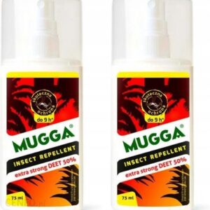 2X Spray Na Komary Kleszcze Mugga Strong 50% Deet