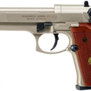 Beretta Pistolet Wiatrówka M92 Fs Złoty Z Drewnianymi Okładzinami 4