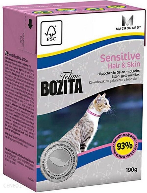 Bozita Feline Sensitive Hair&Skin 190G