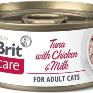 Brit Care Cat Adult Tuna With Chicken & Milk 24X70G