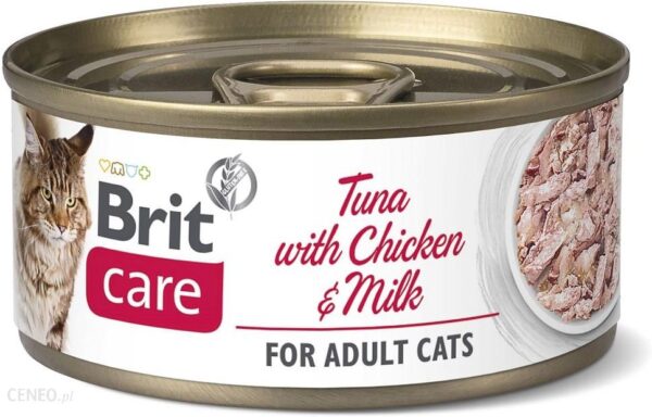 Brit Care Cat Adult Tuna With Chicken & Milk 6x70G
