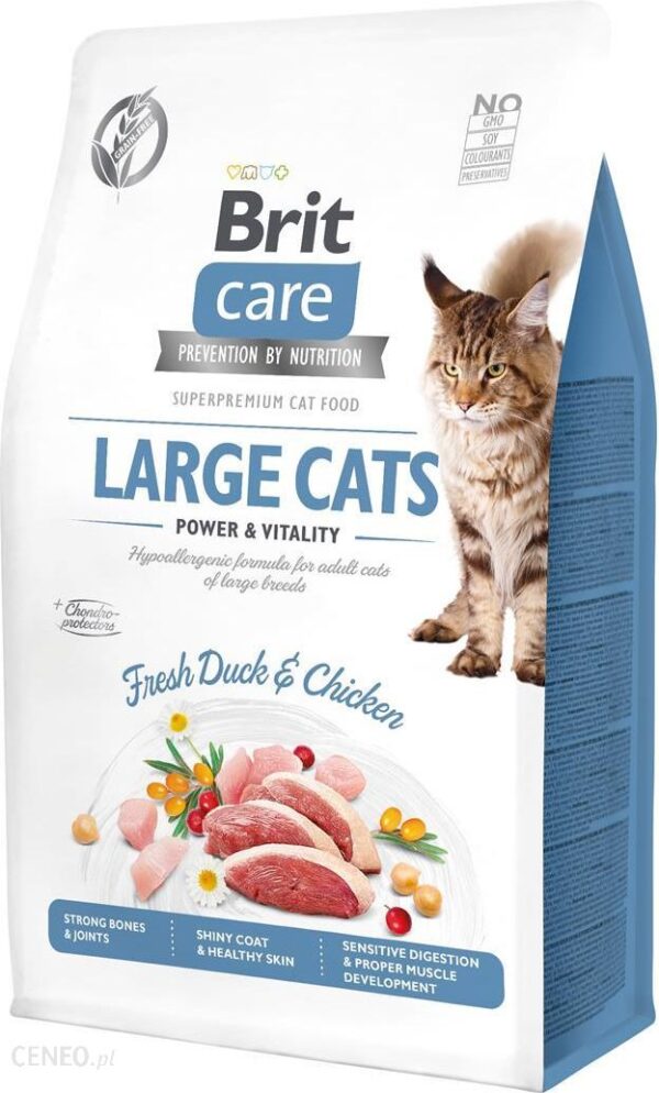 Brit Care Cat Grain Free Large Cats Power&Vitality 2Kg