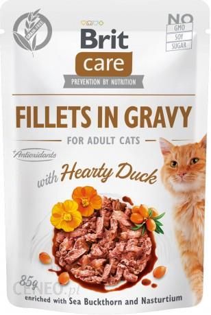 Brit Care Cat Pouches Fillets In Gravy With Hearty Duck 6x85g