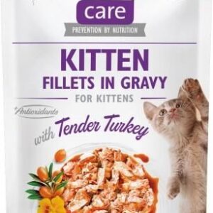 Brit Care Cat Pouches Kitten Fillets In Gravy With Tender Turkey 12X85G