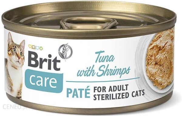 Brit Care Cat Sterilized Tuna Pate With Shrimps 70 G