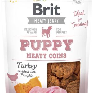 Brit Jerky Snack Puppy Meaty Coins 80G