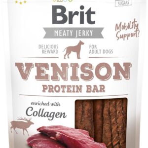 Brit Jerky Snack Venison Protein Bar 200G