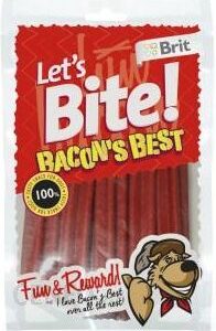 Brit Let'S Bite Dog Bacon'S Best 105G