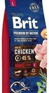 Brit Premium By Nature Adult L 15Kg + Bayer Drontal Dog Flavour 2Tabl
