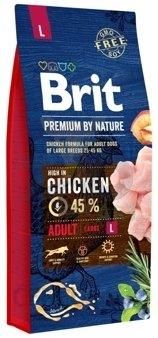 Brit Premium By Nature Adult L 15Kg + Bayer Drontal Dog Flavour 2Tabl