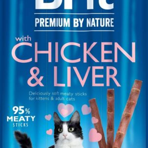 Brit Premium by Nature Cat Sticks Chicken & Liver 15G