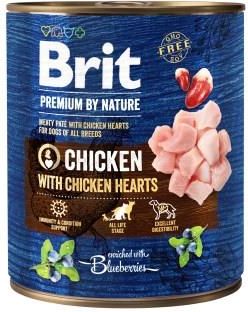 Brit Premium By Nature Chicken With Hearts 24X800G