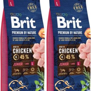 Brit Premium By Nature Junior Large 2X15Kg