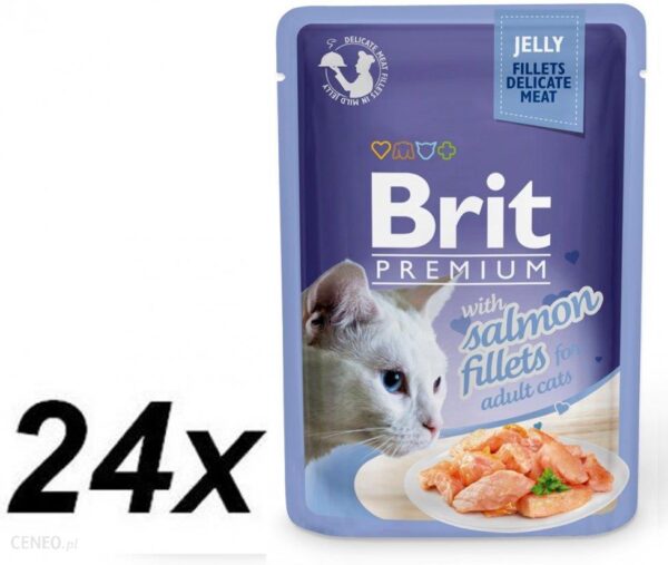 Brit Premium Cat Delicate Fillets Jelly Wołowina 24x85g