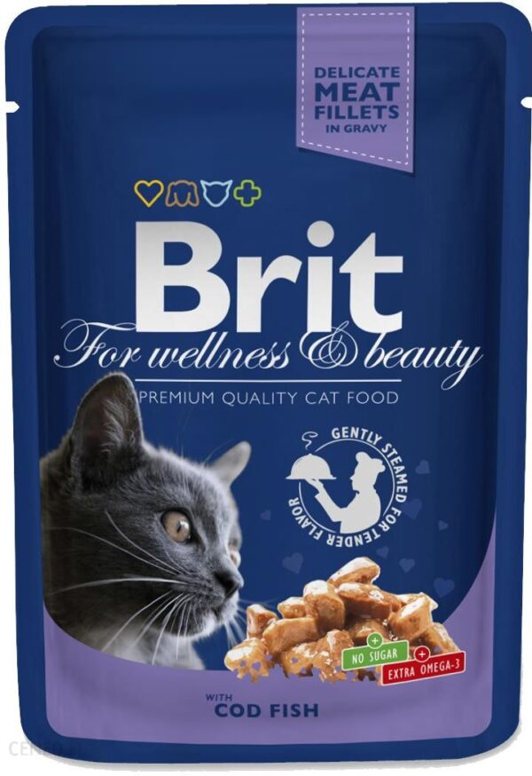 Brit Premium Cat with Cod Fish 24x100g