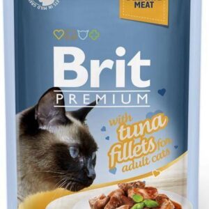 Brit Premium Tuna Fillets For Adult Cats Gravy 12X85G