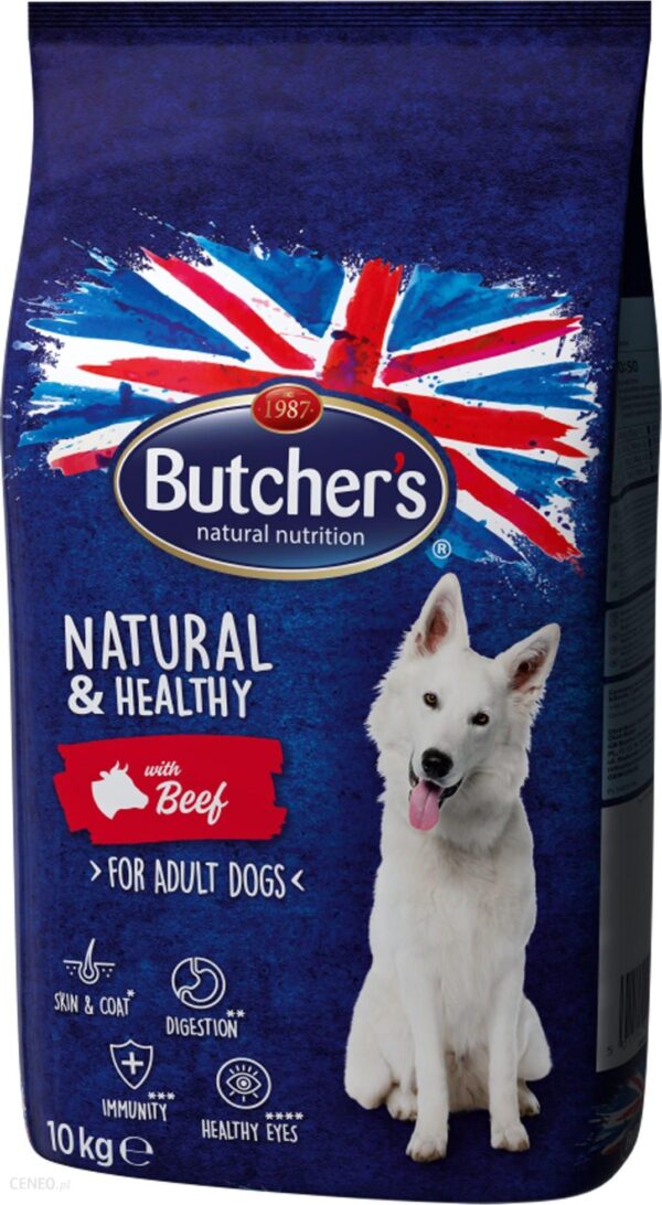 Butcher's Natural&Healthy Dog z wołowiną 10kg