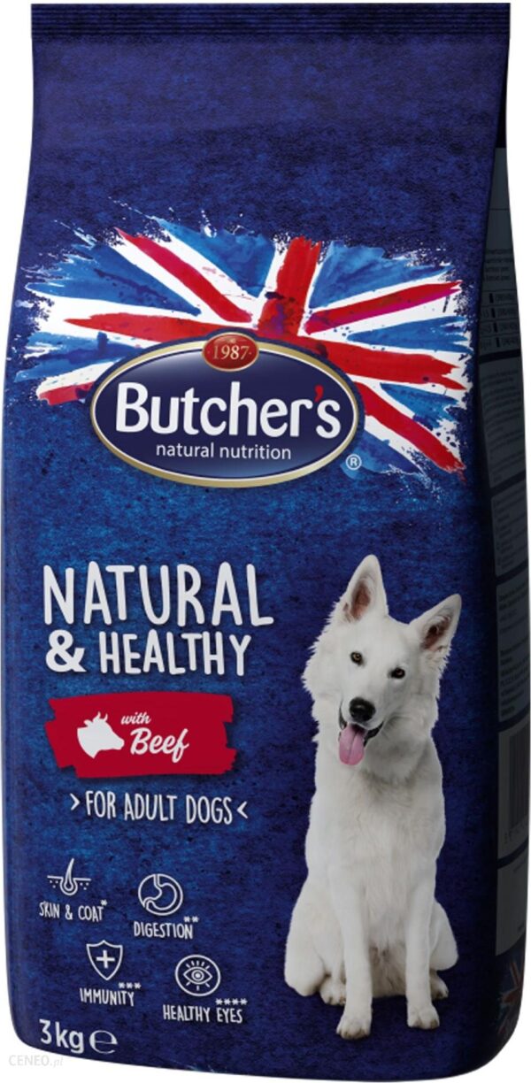 Butcher's Natural&Healthy Dog z wołowiną 3kg