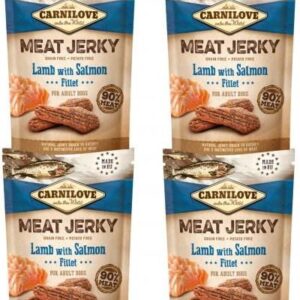 Carnilove Meat Jerky Lamb & Salmon Fillet 4x100g