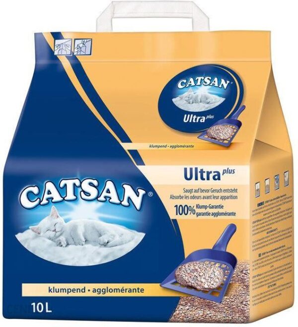 Catsan Żwirek zbrylający Ultra plus 10 litrów