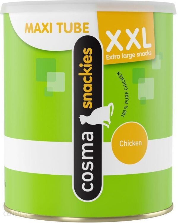 Cosma snackies XXL Maxi Tube Przysmak liofilizowany 3 tubki Kurczak 600g