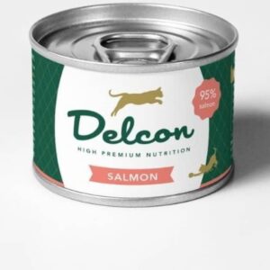 Delcon Cat Pate Adult Salmon Łosoś Puszka 85G