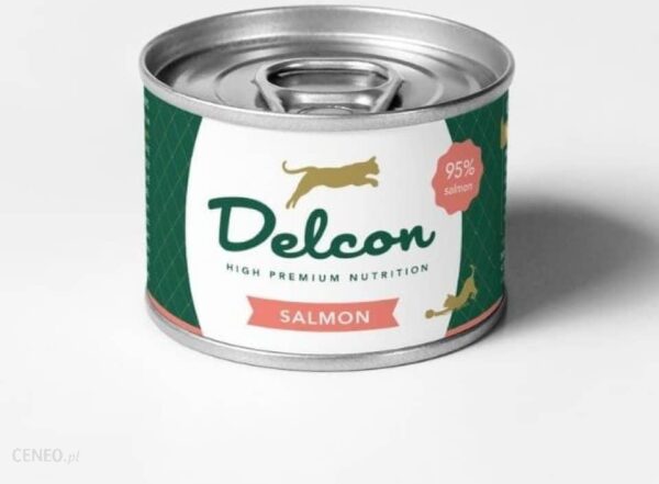 Delcon Cat Pate Adult Salmon Łosoś Puszka 85G