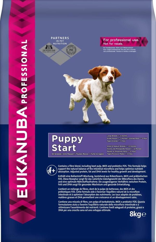 Eukanuba Professional Puppy Start Dla Wszystkich Ras 8Kg