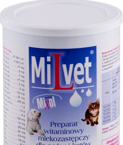 EUROWET Milvet - preparat witaminowy mlekozastępczy dla psów i kotów 300g