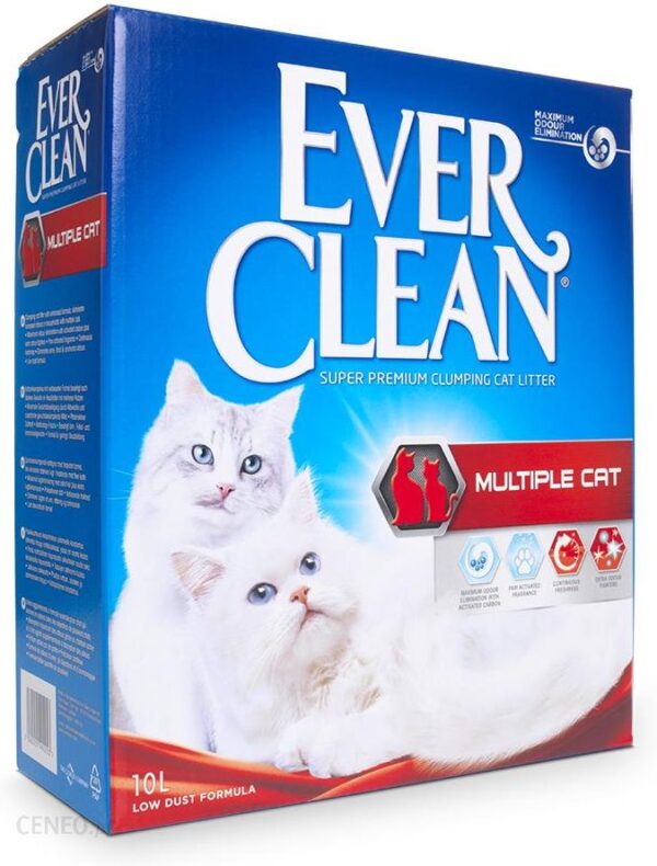 Ever Clean Multiple Cat Żwirek Zbrylający Się Dla Kocich Rodzin 2 X 10 L