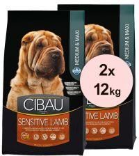 Farmina CIBAU SENSITIVE Lamb MEDIUM & MAXI 2x12kg