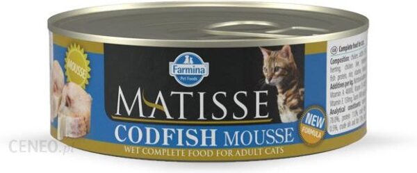 Farmina Matisse Cat Mousse Z Dorszem 12x85G