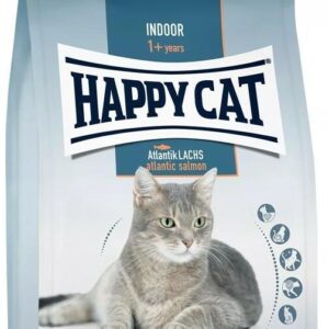 Happy Cat Adult Indoor z Łososiem Atlantyckim 4Kg