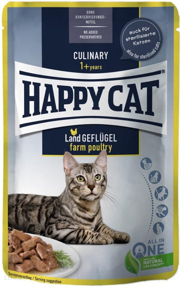 Happy Cat Culinary Land Geflügel Saszetka Drób 24X85G