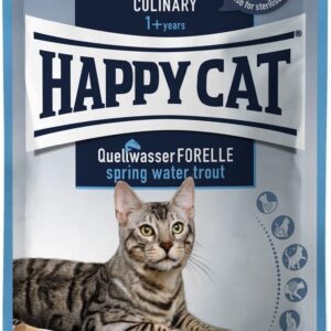 Happy Cat Culinary Quellwasser Forelle Saszetka Pstrąg 24X85G