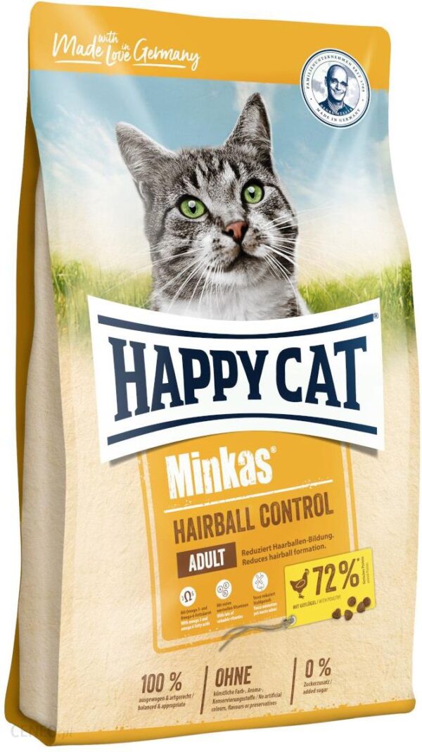 Happy Cat Minkas Hairball Control Kurczak 4Kg