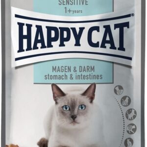 Happy Cat Sensitive Stomach &Amp Intestines Żołądek I Jelita Karma Mokra W Saszetce 6x85g