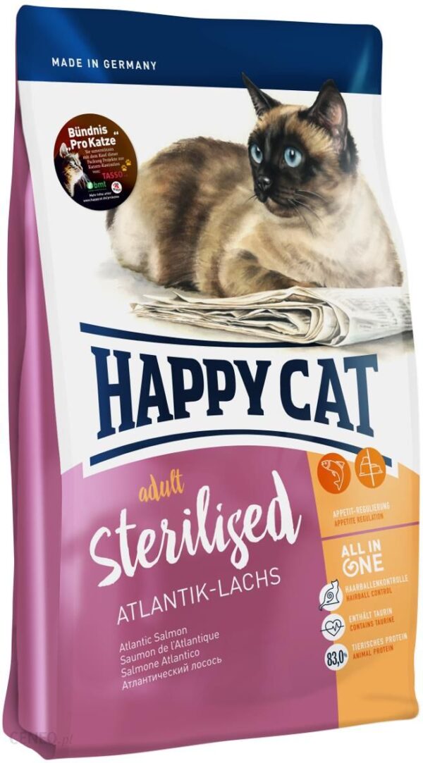 Happy Cat Sterilised Łosoś Atlantycki 1