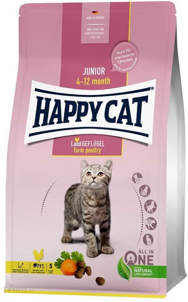 Happy Cat Supreme Junior Drób 10Kg
