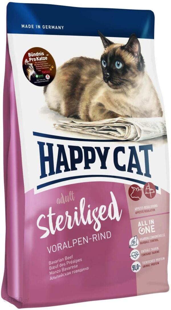 Happy Cat Supreme Sterilised Wołowina 4kg