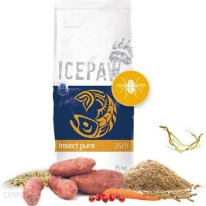 Icepaw Insect Pure Z Owadów Dla Dorosłych Psów 15kg