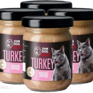 John Dog For Cats Zupa Z Indyka 4X100G