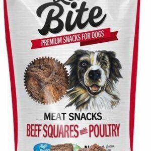 Let's Bite Meat Snacks Beef Squares With Poultry 80G