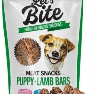 Let's Bite Meat Snacks Puppy Lamb Bars 80G