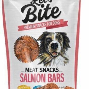 Let's Bite Meat Snacks Salmon Bars 80G