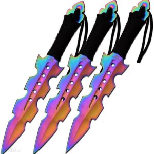 Master Cutlery Nóż Rzutka Rainbow 3Szt Pp-110-3Rb