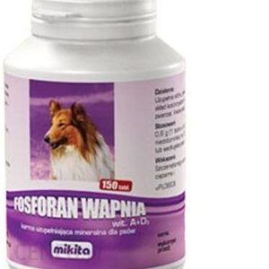 MIKITA Fosforan Wapnia +wit A+D3 - preparat witaminowo - mineralny dla psów 150tab.