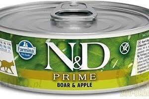 N&D Cat Prime Adult Boar & Apple 80G