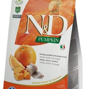 N&D Cat Pumpkin Herring & Orange Dynia Śledź Pomarańcza 5Kg