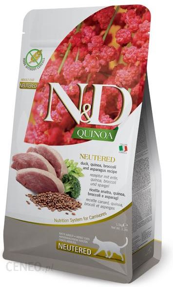 N&D Farmina Quinoa Cat Neutered Duck &Broccoli&Asparagus 1